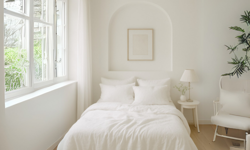 witte slaapkamer