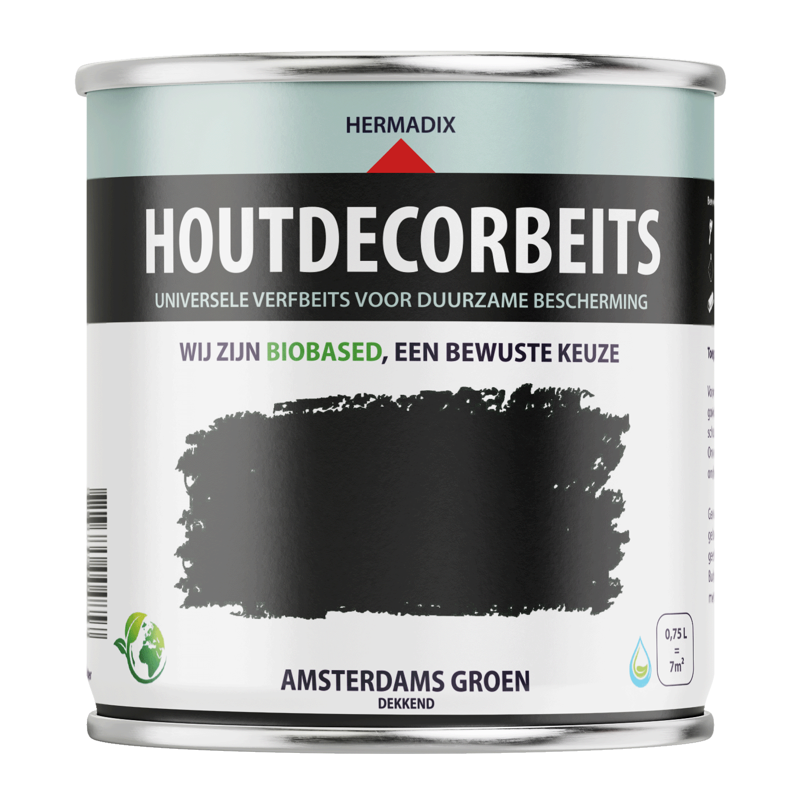 Hermadix Houtdecor Verfbeits - Amsterdams Groen afbeelding