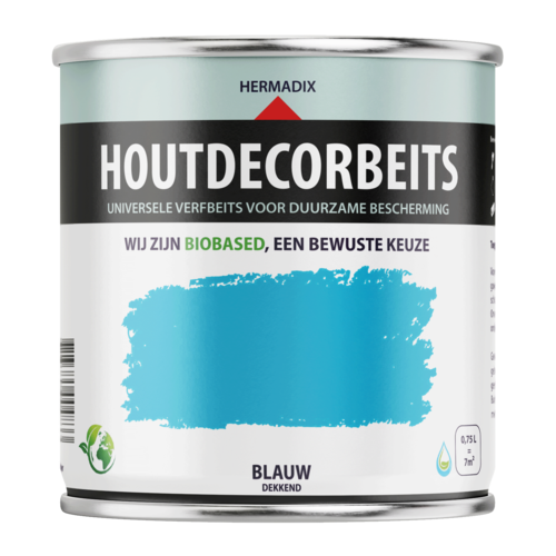 Hermadix Houtdecor Verfbeits - Blauw