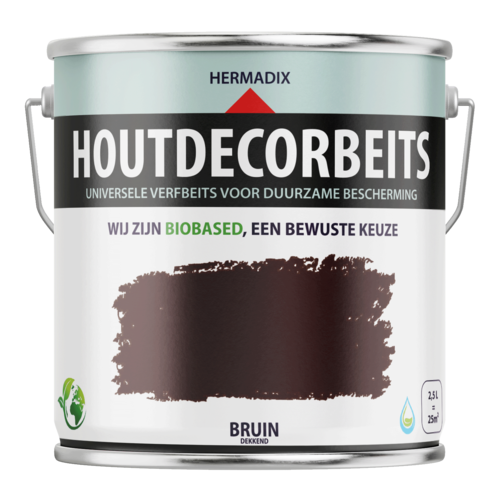Hermadix Houtdecor Verfbeits - Bruin