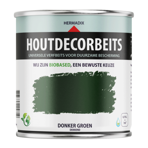 Hermadix Houtdecor Verfbeits - Donker Groen