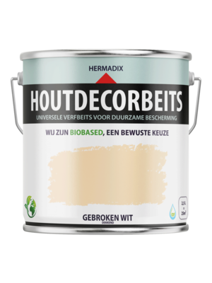 Hermadix Houtdecor Verfbeits - Gebroken Wit