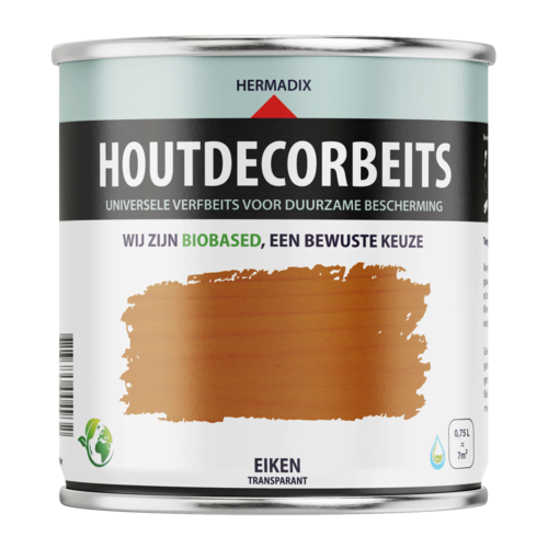 Hermadix Houtdecor Verfbeits Transparant - Eiken