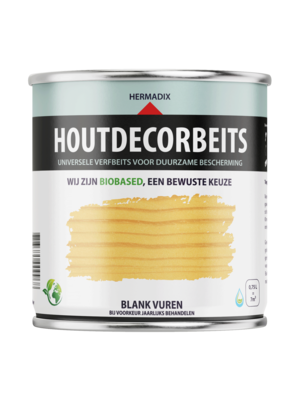 Hermadix Houtdecor Verfbeits Transparant - Blank Vuren