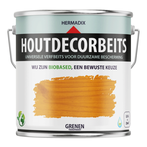 Hermadix Houtdecor Verfbeits Transparant - Grenen