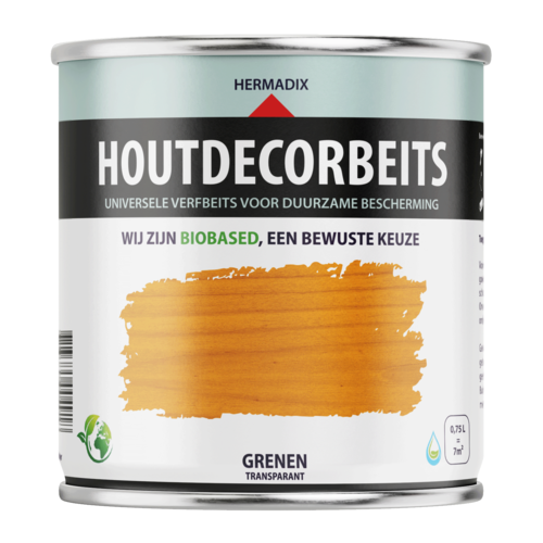 Hermadix Houtdecor Verfbeits Transparant - Grenen