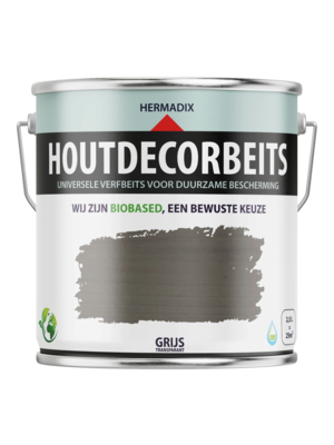 Hermadix Houtdecor Verfbeits Transparant - Grijs