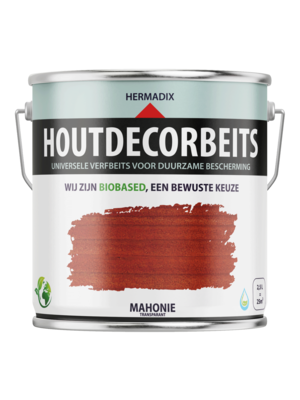 Hermadix Houtdecor Verfbeits Transparant - Mahonie