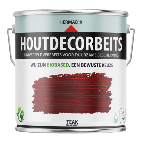 Hermadix Houtdecor Verfbeits Transparant - Teak
