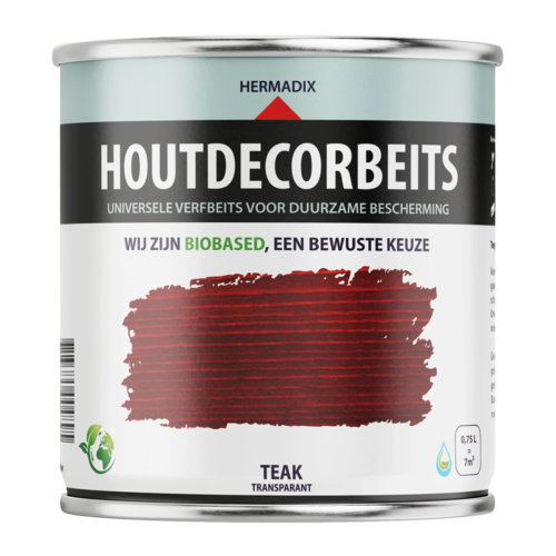 Hermadix Houtdecor Verfbeits Transparant - Teak