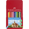 Faber Castell Kleurpotlood Castle zeskantig metalen etui