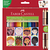 Faber Castell Kleurpotloden huidskleur - set 3 bicolor - Children of the world Faber Castell Kleurpotloden huidskleur - set 3 bicolor - Children of the world