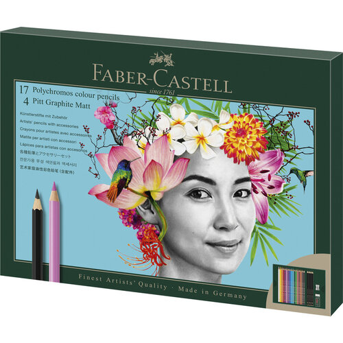 Faber Castell Tekenset Polychromos en Pitt Grafiet Mat