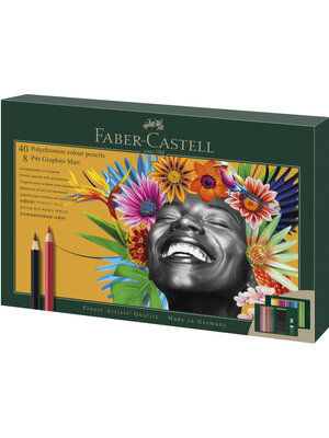 Faber Castell Polychromos + Graphite Matt - set 50-delig