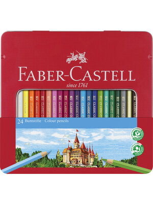 Faber Castell Kleurpotloden - 48 stuks in blik Faber Castell Kleurpotloden - 48 stuks in blik