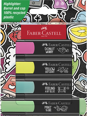Faber Castell Markeerstiften 46 - set 4 stuks - graffiti