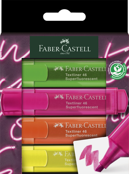 Faber Castell Markeerstiften 46 Neon afbeelding