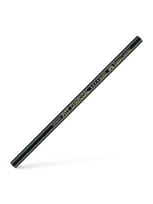 Faber Castell Pitt Monochroom Houtskoolpotlood - zwart hard