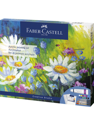 Faber Castell Acrylverfset 18-delig Faber Castell Acrylverfset 18-delig
