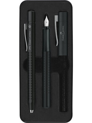 Faber Castell Balpen / Vulpen set Grip - zwart II