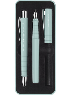 Faber Castell Balpen / Vulpen set Poly - Caribic Blue