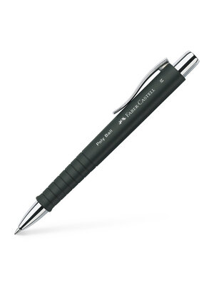Faber Castell Balpen Poly M - zwart Faber Castell Balpen Poly M - zwart