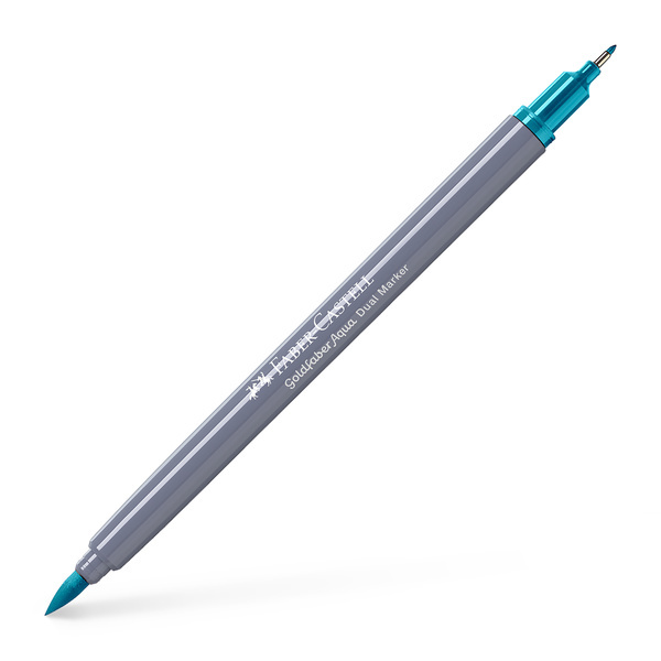 Faber Castell Duo aquarelmarker Goldfaber - 154 licht kobalt turquoise afbeelding