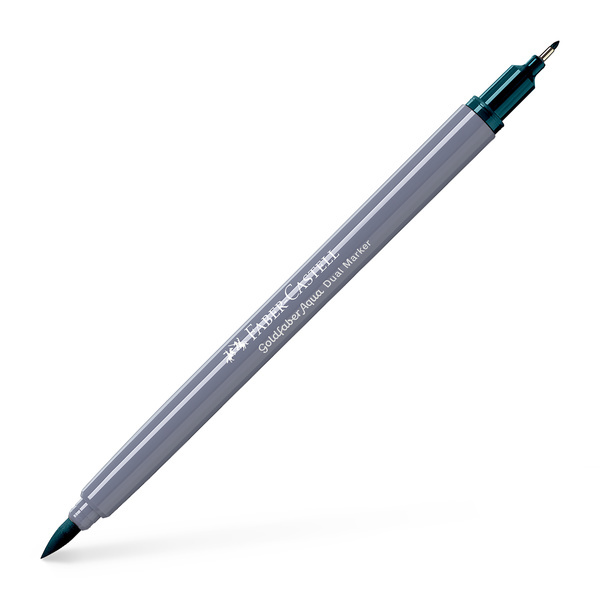 Faber Castell Duo aquarelmarker Goldfaber - 158 diep kobalt groen afbeelding