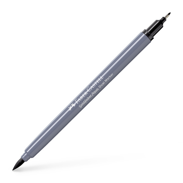 Faber Castell Duo aquarelmarker Goldfaber - 199 zwart afbeelding