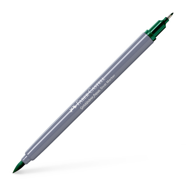 Faber Castell Duo aquarelmarker Goldfaber - 264 donker phthalogroen afbeelding
