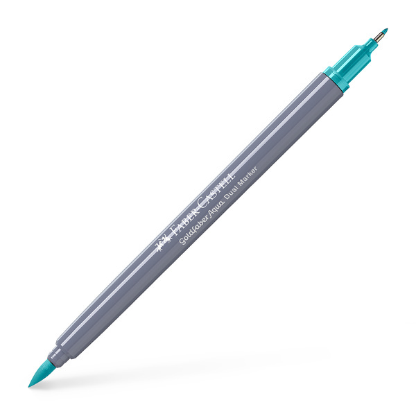 Faber Castell Duo aquarelmarker Goldfaber - 356 licht kobalt groen afbeelding
