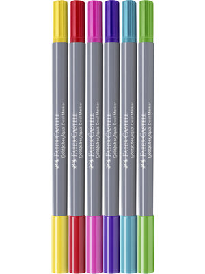 Faber Castell Duo aquarelmarker Goldfaber - etui 6 stuks Candy shop