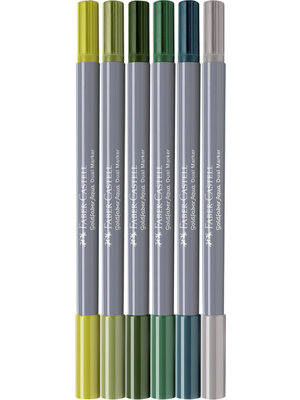 Faber Castell Duo aquarelmarker Goldfaber - etui 6 stuks Seasi