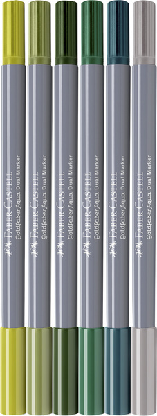 Faber Castell Duo aquarelmarker Goldfaber - etui 6 stuks Seasi afbeelding