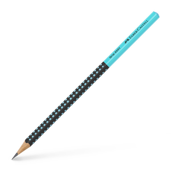 Faber Castell Grafietpotlood Grip 2001 - Zwart/Turquoise afbeelding
