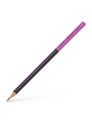 Faber Castell Grafietpotlood Grip 2001 - Zwart/Roze Faber Castell Grafietpotlood Grip 2001 - Zwart/Roze