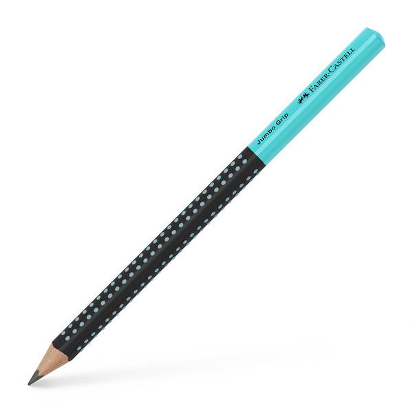 Faber Castell Grafietpotlood Jumbo Grip - Zwart/Turquoise afbeelding