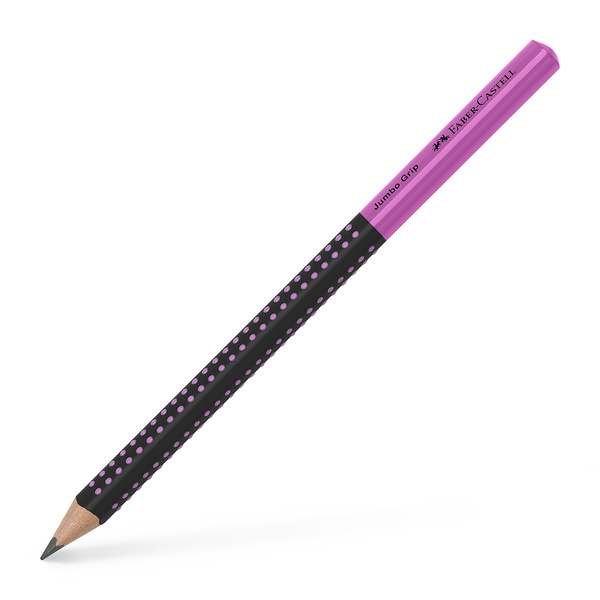 Faber Castell Grafietpotlood Jumbo Grip - Zwart/Roze afbeelding