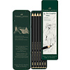 Faber Castell Pitt Grafietpotlood Mat - 6 stuks in blik Faber Castell Pitt Grafietpotlood Mat - 6 stuks in blik