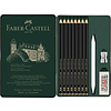 Faber Castell Pitt Grafietpotlood Mat - 11 stuks in blik Faber Castell Pitt Grafietpotlood Mat - 11 stuks in blik