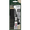 Faber Castell Pitt Grafietpotloden Mat - set 4 stuks (2B, 6B, 10B, 14B) Faber Castell Pitt Grafietpotloden Mat - set 4 stuks (2B, 6B, 10B, 14B)