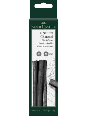 Faber Castell Pitt Monochroom Houtskool - 9-15 mm - 4 stuks