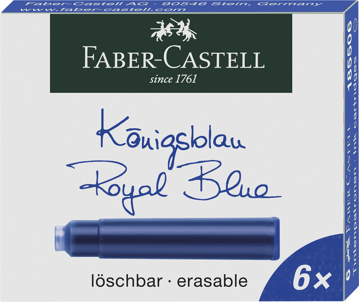 Faber Castell Inktpatronen - Blauw afbeelding