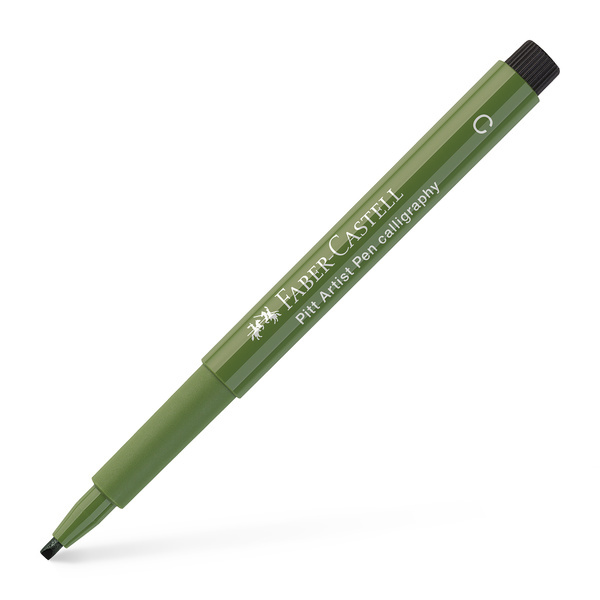 Faber Castell Kalligrafiepen Pitt - C 174 chroomgroen ondoorzichtig afbeelding