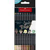Faber Castell Kleurpotlood Black Edition - 12 stuks huidskleurtinten