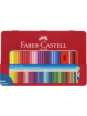 Faber Castell Grip Kleurpotloden - set 48 stuks Faber Castell Grip Kleurpotloden - set 48 stuks