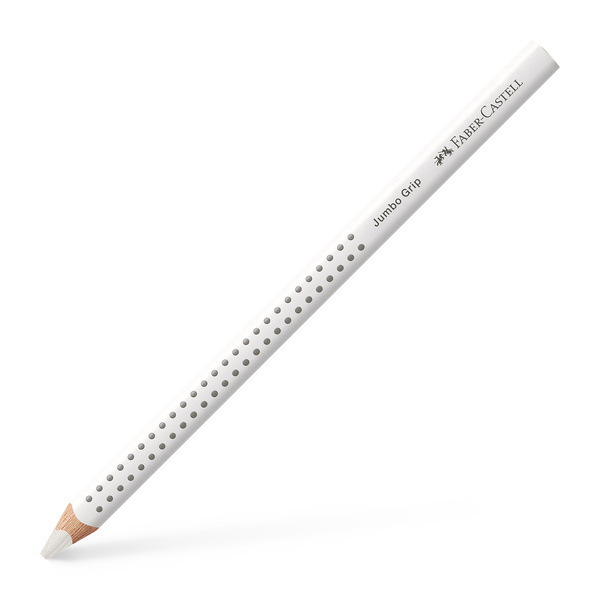 Faber Castell Kleurpotlood Jumbo Grip - 01 wit afbeelding