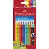 Faber Castell Jumbo Grip Kleurpotloden - promo set 8 + 1 + 1 Faber Castell Jumbo Grip Kleurpotloden - promo set 8 + 1 + 1