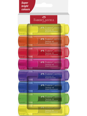 Faber Castell Markeerstiften 46 - set 8 stuks - super bright