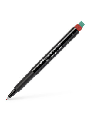 Faber Castell Multimarker permanent - rood - fine